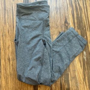 24” Grey Lululemon Cropped Leggings Size: 8